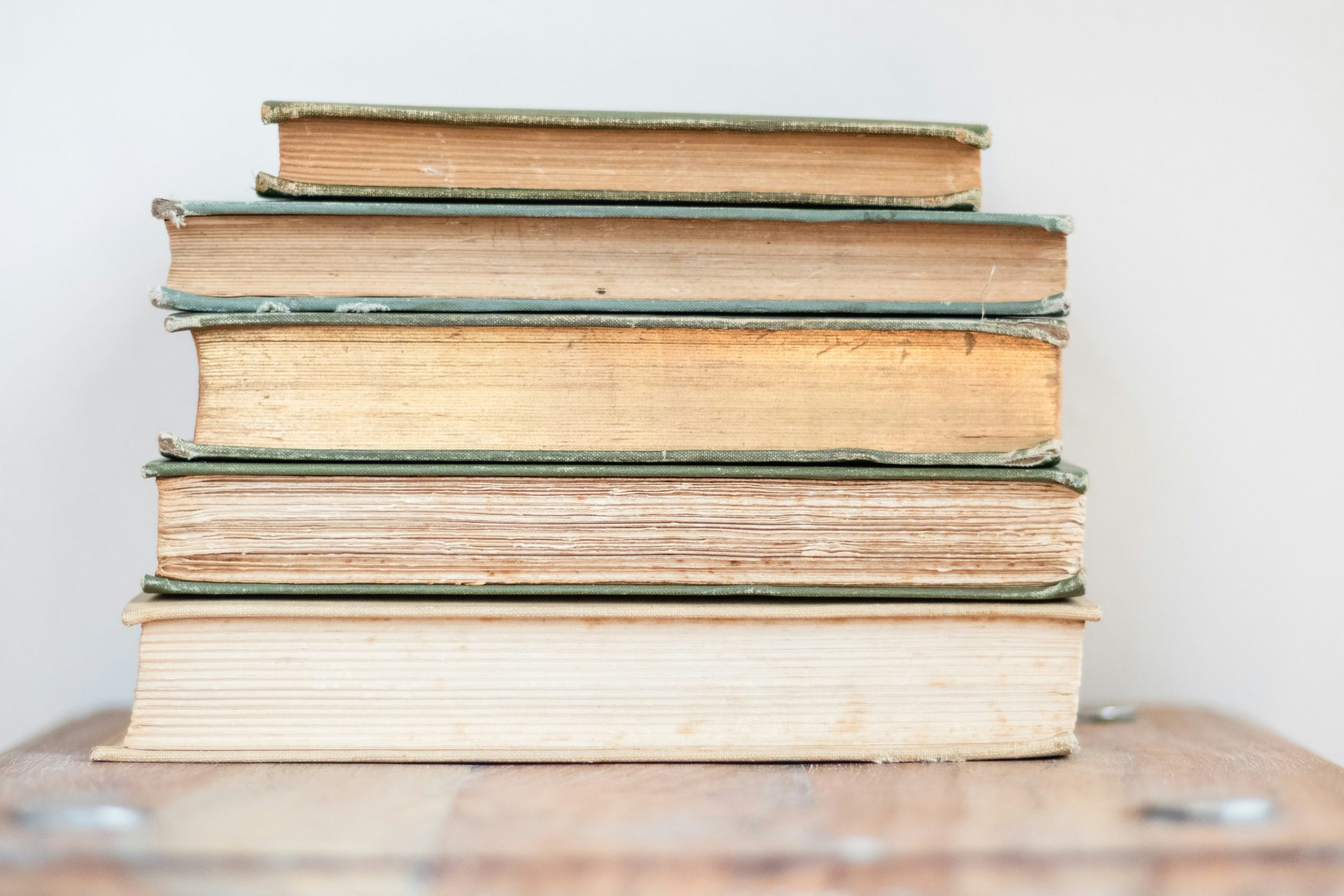 spines of books